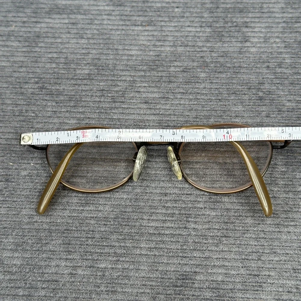 Esprit 9080 Oval Y2K Eyeglasses Bronze Metal Frames 47-20-140 Color 065 Vintage